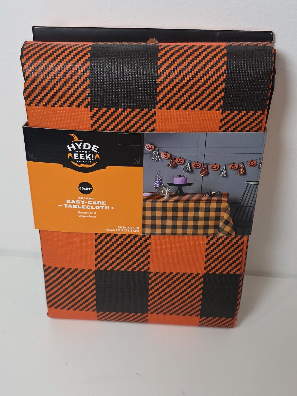 🎃 Hyde And Eek 60X84 Oblong Easy Clean Tablecloth